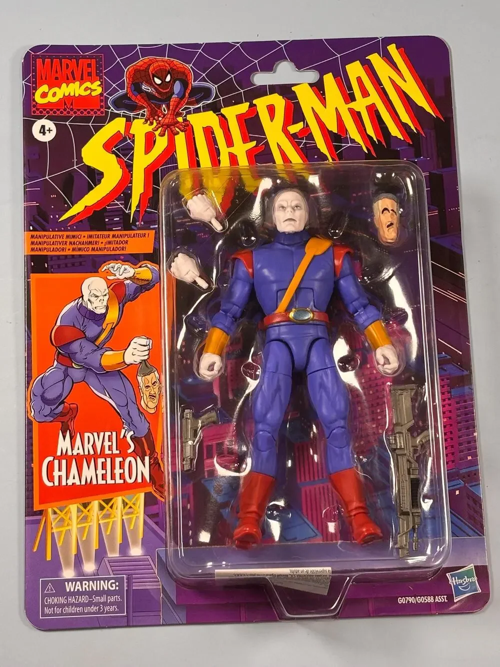 Hasbro Marvel Legends Chameleon Spider-Man Retro Animated Series 6